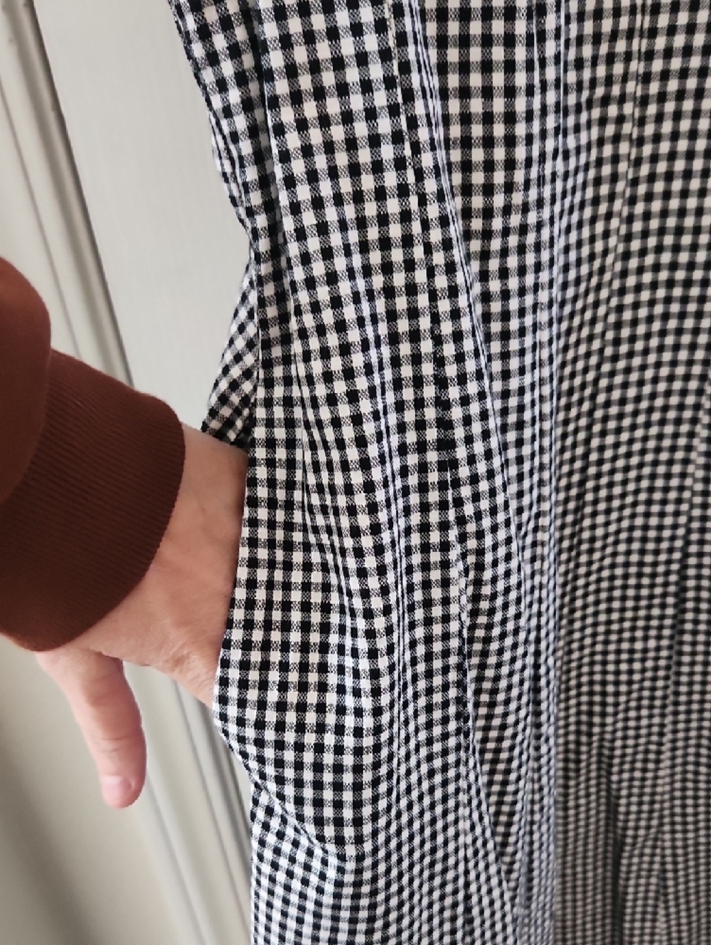 a new day Black and White Gingham Maxi Dress, Size 10 - Picture 5 of 7